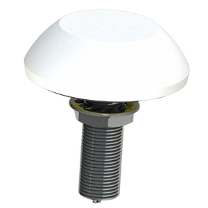 Low-Profile Active Marine GNSS-Antenna - White GNSS01 (WHITE)